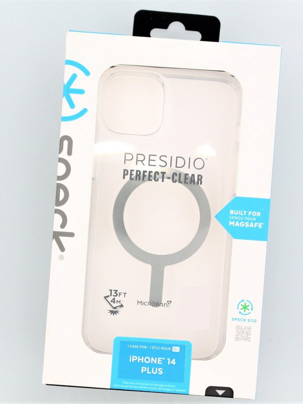 Speck Presidio Perfect-Clear Phone Case for iPhone 14 Plus